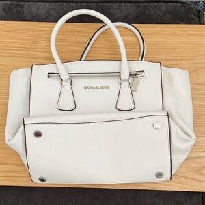 Michael Kors White Satchel Bag